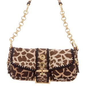 Prada Cavallino Stamped Giraffe Bag